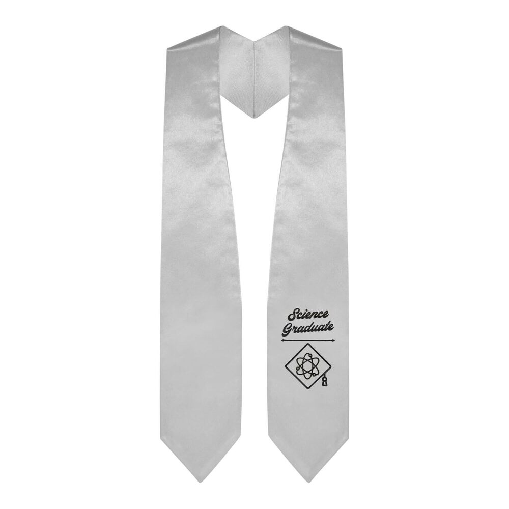 8417 Science Graduate Stole With Classic Tips Unisex Adult 62” Long